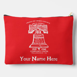 Accessory Pouch Large - Red (Personalised)