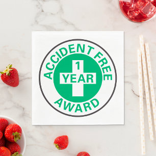 Accident Free Award Napkin