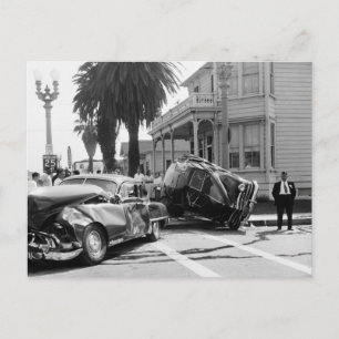 Accident, Santa Monica, 1951 Vintage Postcard