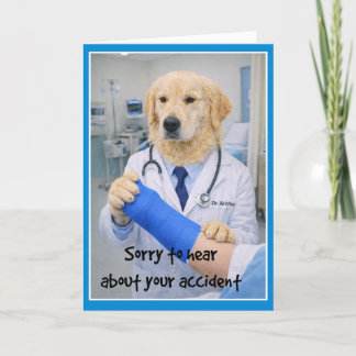 Accident Sorry Get Well Card CC-1
