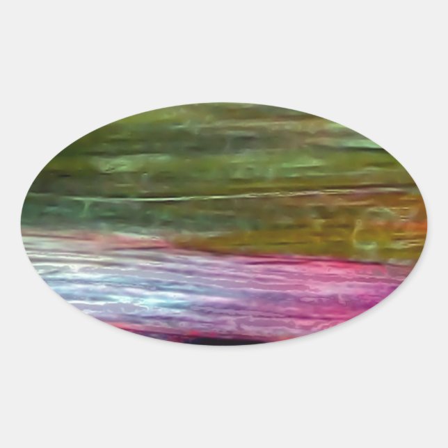 Accidental Art Oval Sticker (Front)