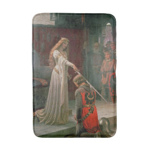 Accolade (by Edmond Blair Leighton) Bath Mat