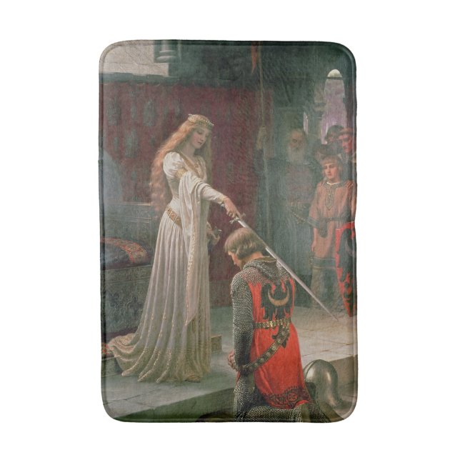 Accolade (by Edmond Blair Leighton) Bath Mat (Front Vertical)