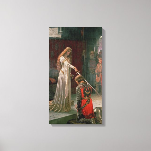 Accolade (by Edmond Blair Leighton) Canvas Print (Front)