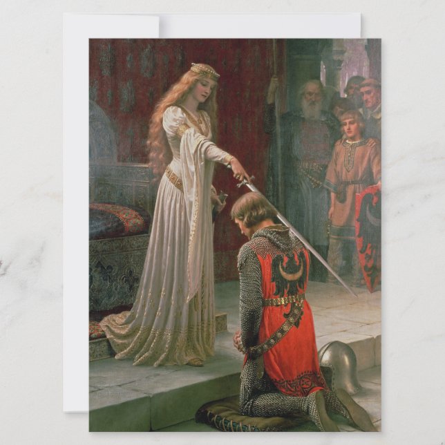 Accolade (by Edmond Blair Leighton) Card (Front)