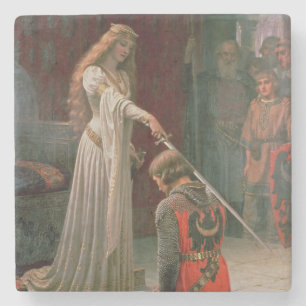 Accolade (by Edmond Blair Leighton) Stone Coaster