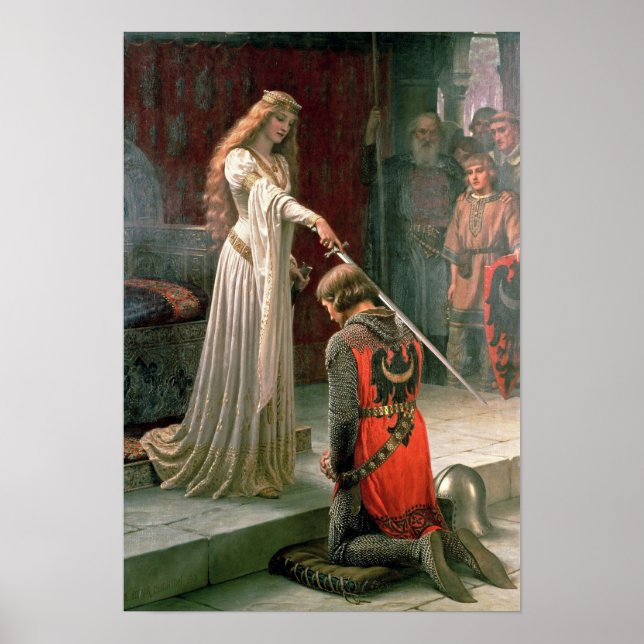 Accolade by Edmund Blair Leighton Poster (Front)