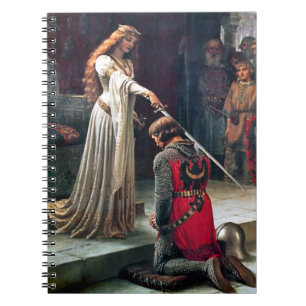 Accolade by Edmund Blair Leighton Spiral Notebook