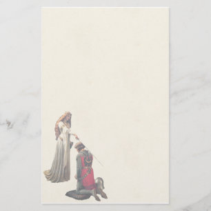 Accolade by Edmund Blair Leighton Stationery