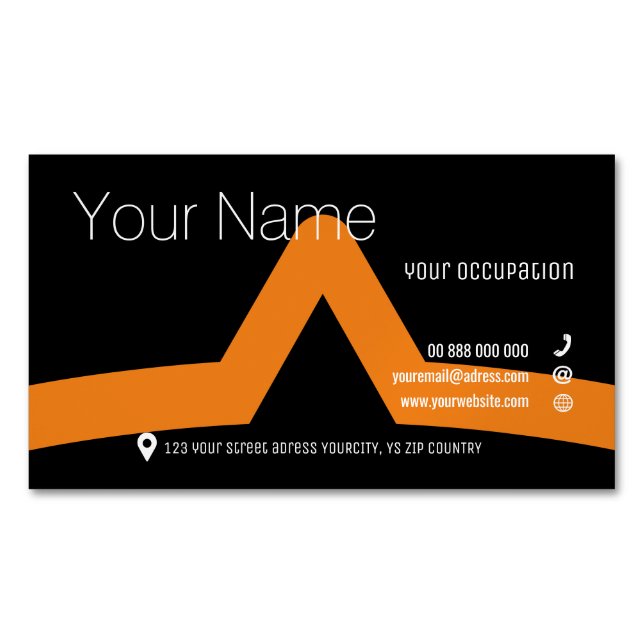 ACCOLADE Collection Business Card Magnet (Front)
