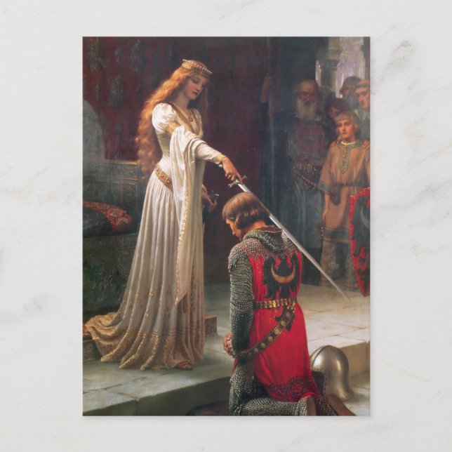 Accolade [Edmund Blair Leighton] Postcard (Front)