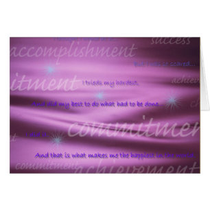 accomplishment card