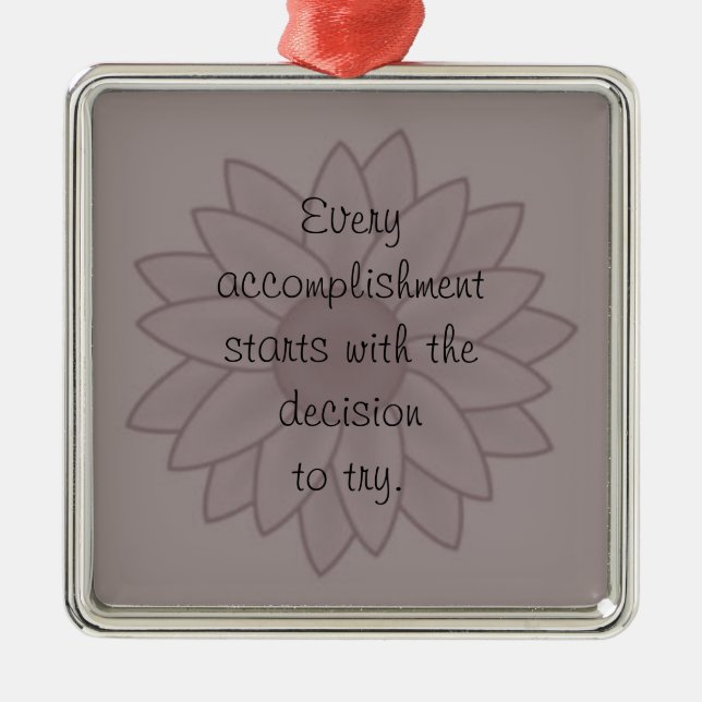 "Accomplishment" Ornament (Front)