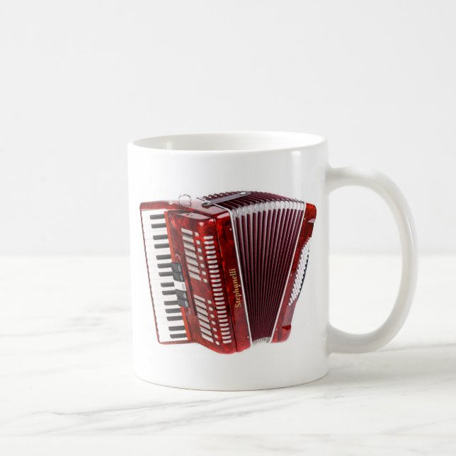 ACCORDIAN MUSICAL INSTRUMENT COFFEE MUG (Right)