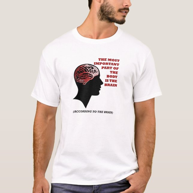 According to the Brain Funny Tshirt (Front)