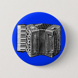Accordion 6 Cm Round Badge