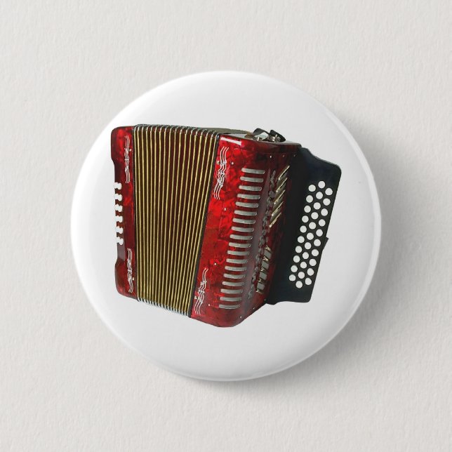 Accordion 6 Cm Round Badge (Front)