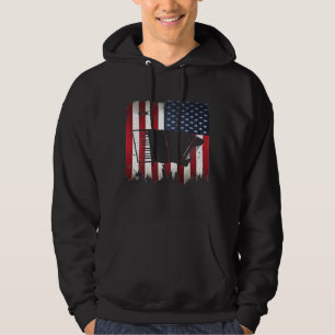 Accordion American Flag 4th Of July Accordionist P Hoodie