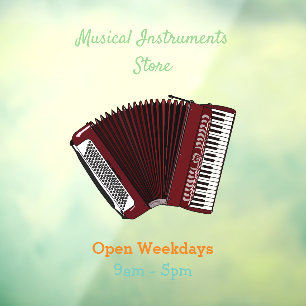 Accordion cartoon illustration