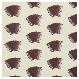 Accordion cartoon illustration fabric