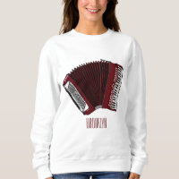 Accordion cartoon illustration