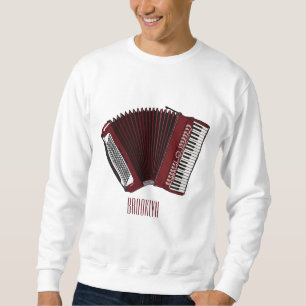 Accordion cartoon illustration sweatshirt