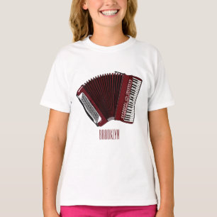 Accordion cartoon illustration T-Shirt