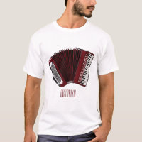 Accordion cartoon illustration