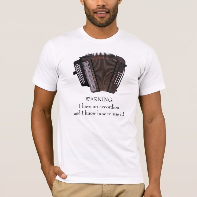 Accordion Caution T-Shirt (Front)