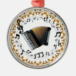 Accordion design in elegant black and gold metal tree decoration