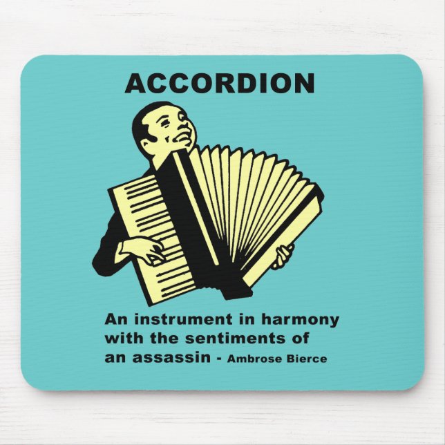 Accordion (humorously defined) mouse pad (Front)