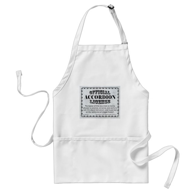 Accordion License Standard Apron (Front)