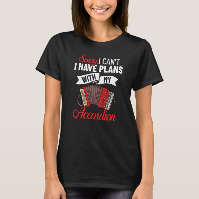 Accordion Music Instrument Player Beginner Lesson  T-Shirt (Front)