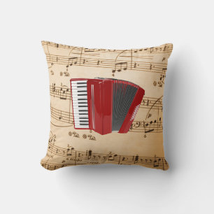 Accordion Music, popular design, Cushion