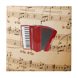 Accordion Music, popular design, Tile
