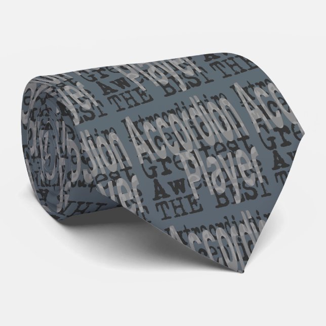 Accordion Player Extraordinaire Tie (Rolled)