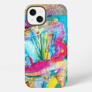 ACCORDION PLAYER IN THE NIGHT Watercolor iPhone 13 Case