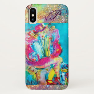 ACCORDION PLAYER IN THE NIGHT Watercolor MONOGRAM Case-Mate iPhone Case