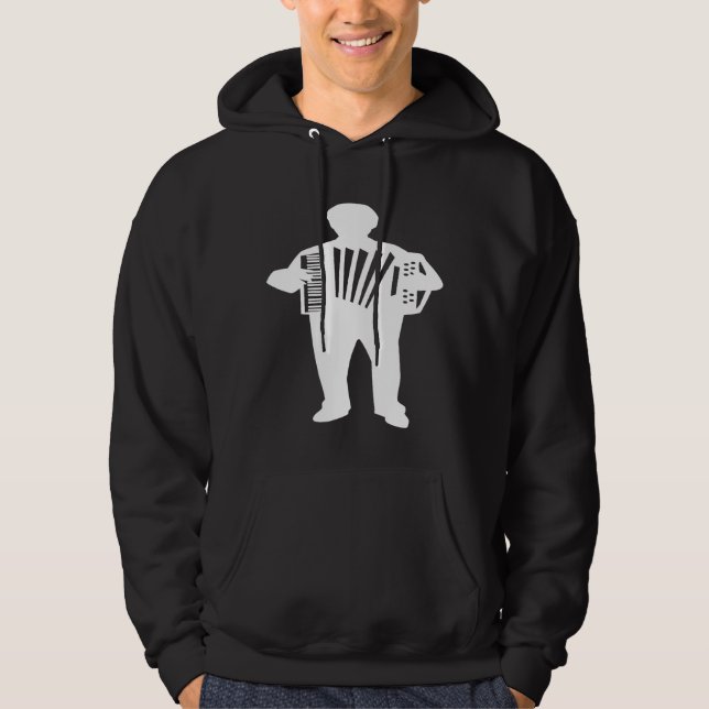 Accordion Player T Hoodie (Front)
