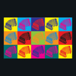 Accordion Pop Art Poster<br><div class="desc">Accordion Pop Art. If Accordion is your hobby,  occupation,  or obsession,  show it with great Accordion t-shirts,  mugs,  stickers,  and more.  They're also great gifts for other Accordion fans!</div>