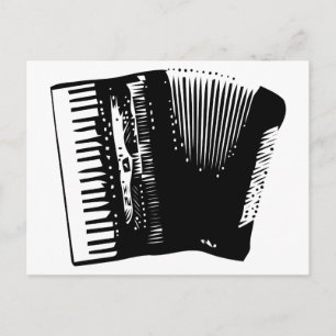 accordion postcard