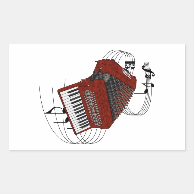 Accordion Rectangular Sticker (Front)