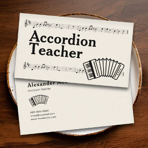 Accordion Teacher Business Card
