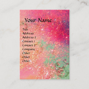 ACCORDIONIST pink Business Card