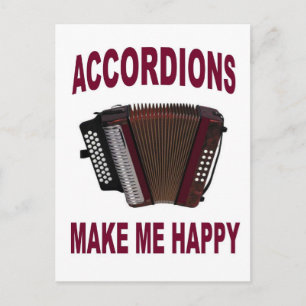 ACCORDIONS HAPPY.jpg Postcard