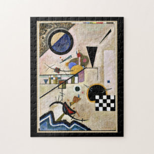 Accords Opposes, abstract art by Kandinsky Jigsaw Puzzle