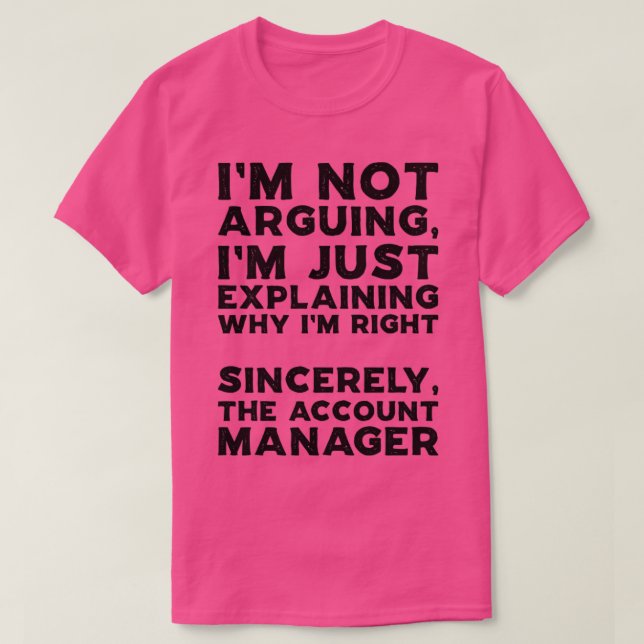 Account Manager1 T-Shirt (Design Front)