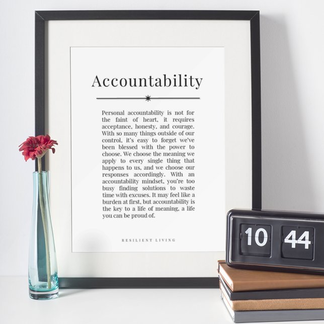 ACCOUNTABILITY Inspirational Empowering Poster (Creator Uploaded)