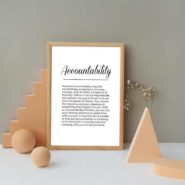 ACCOUNTABILITY Inspiring Motivational Wall Art (Creator Uploaded)