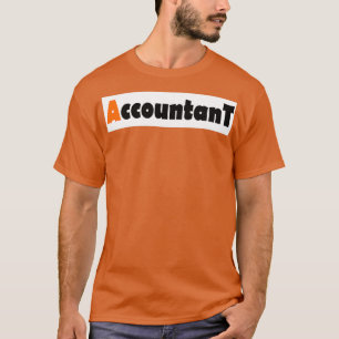 Accountant A Orange Colour T-Shirt